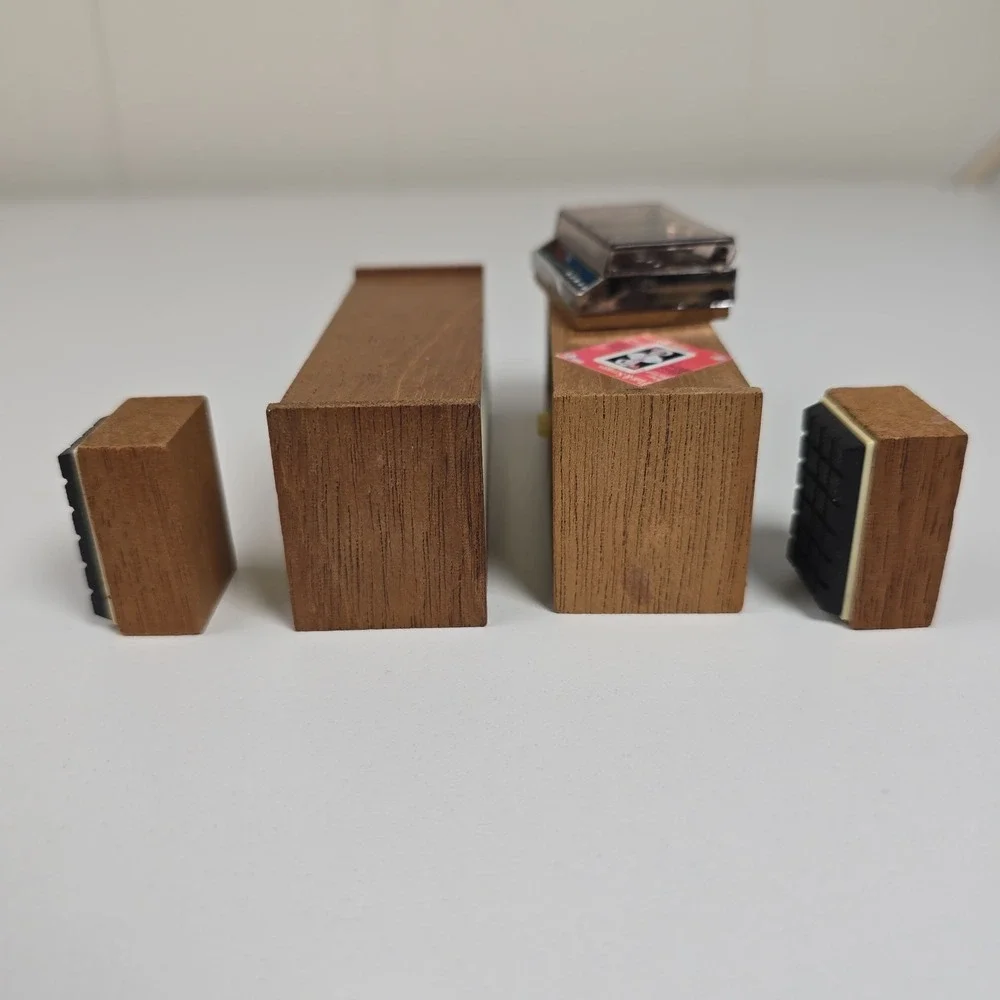 Lundby Dollhouse Record Player Stereo Set with Cabinet & Speakers 70s Beautiful!